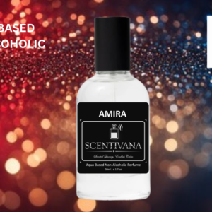 SCENTIVANA - AMIRA Unisex Aqua Based Non-Alcoholic Perfume Spray for Men & Women / Him & Her | Sweet Vanilla Oud Woody Powdery Fragrance